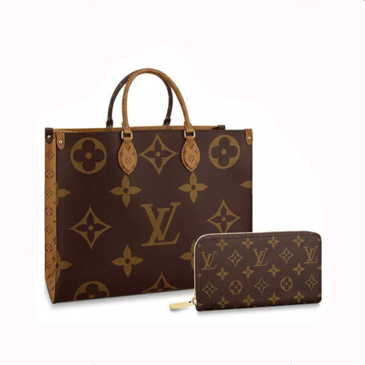 Louis Vuitton tote bag long wallet 2-piece set deals Ref: M45320 + M42616