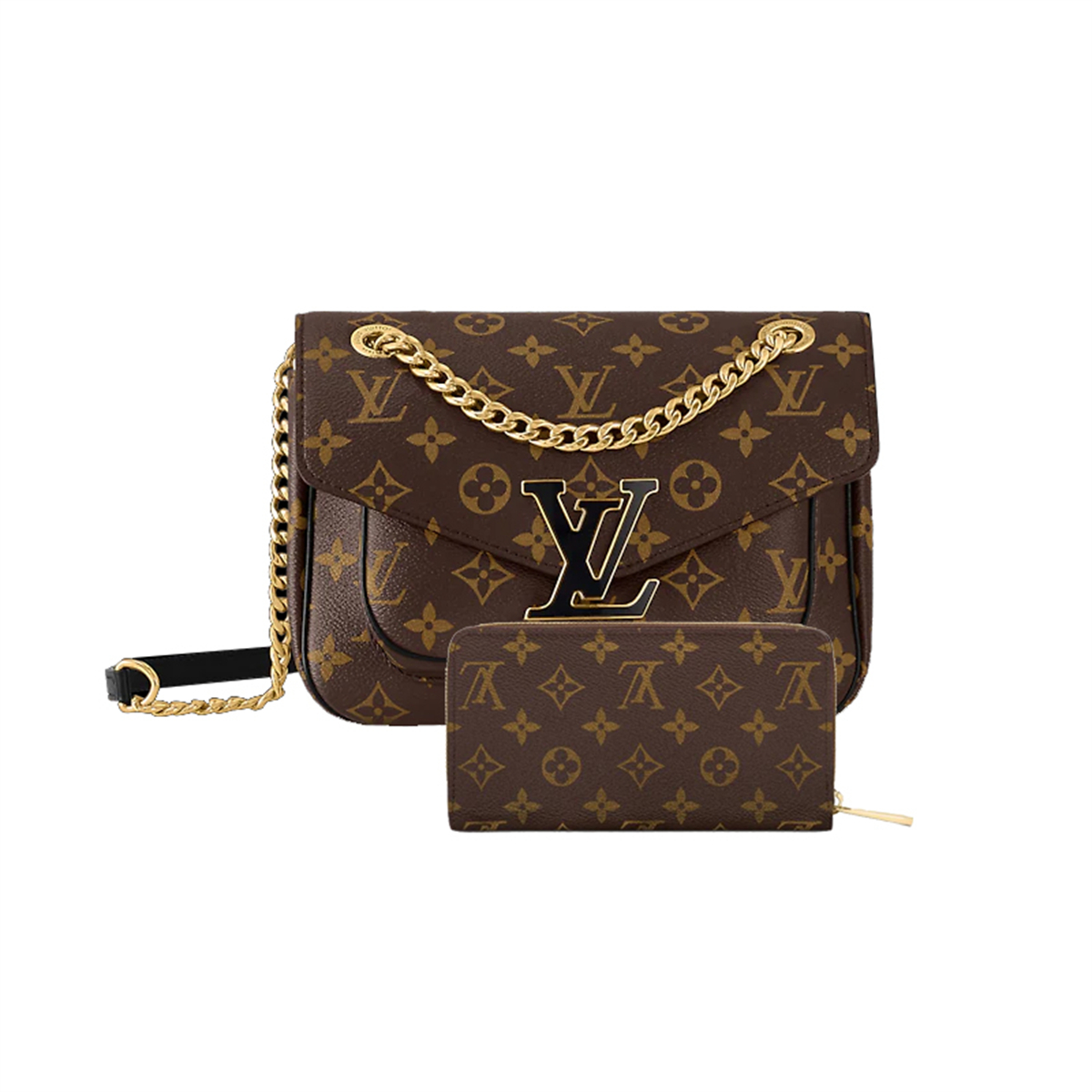 LOUIS VUITTON Passy Bag Zippy wallet Ref:M45592+M60017