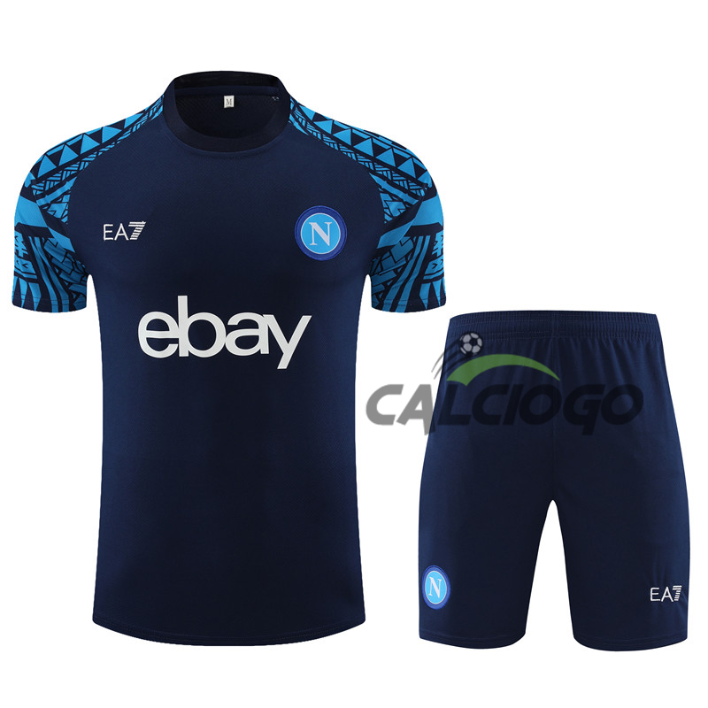 Kit Maglia SSC Napoli Blu Jersey 2023-2024