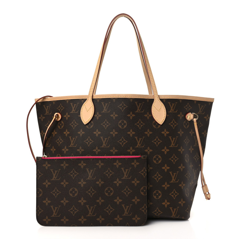 LOUIS VUITTON Neo Neverfull Monogram MM Pivoine Lining