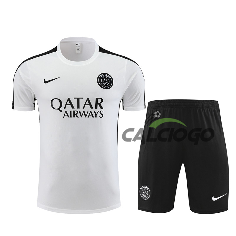 Tuta Sportiva Paris PSG Bianco Jersey 2023-2024