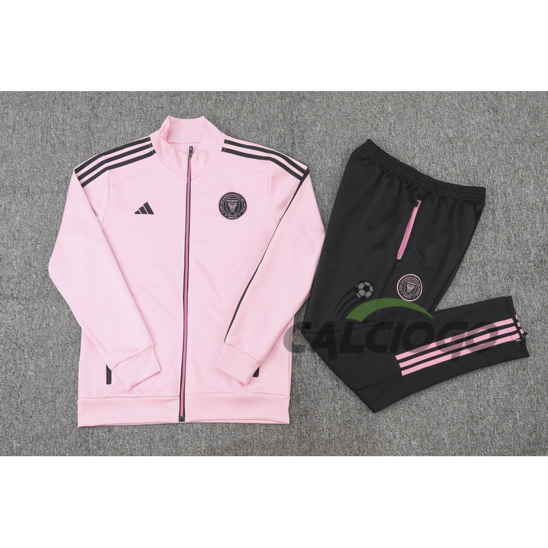Tuta Inter Miami CF Felpa Zips Rosa 2023-2024