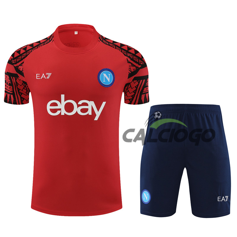 Kit Maglia SSC Napoli Rosso Jersey 2023-2024  