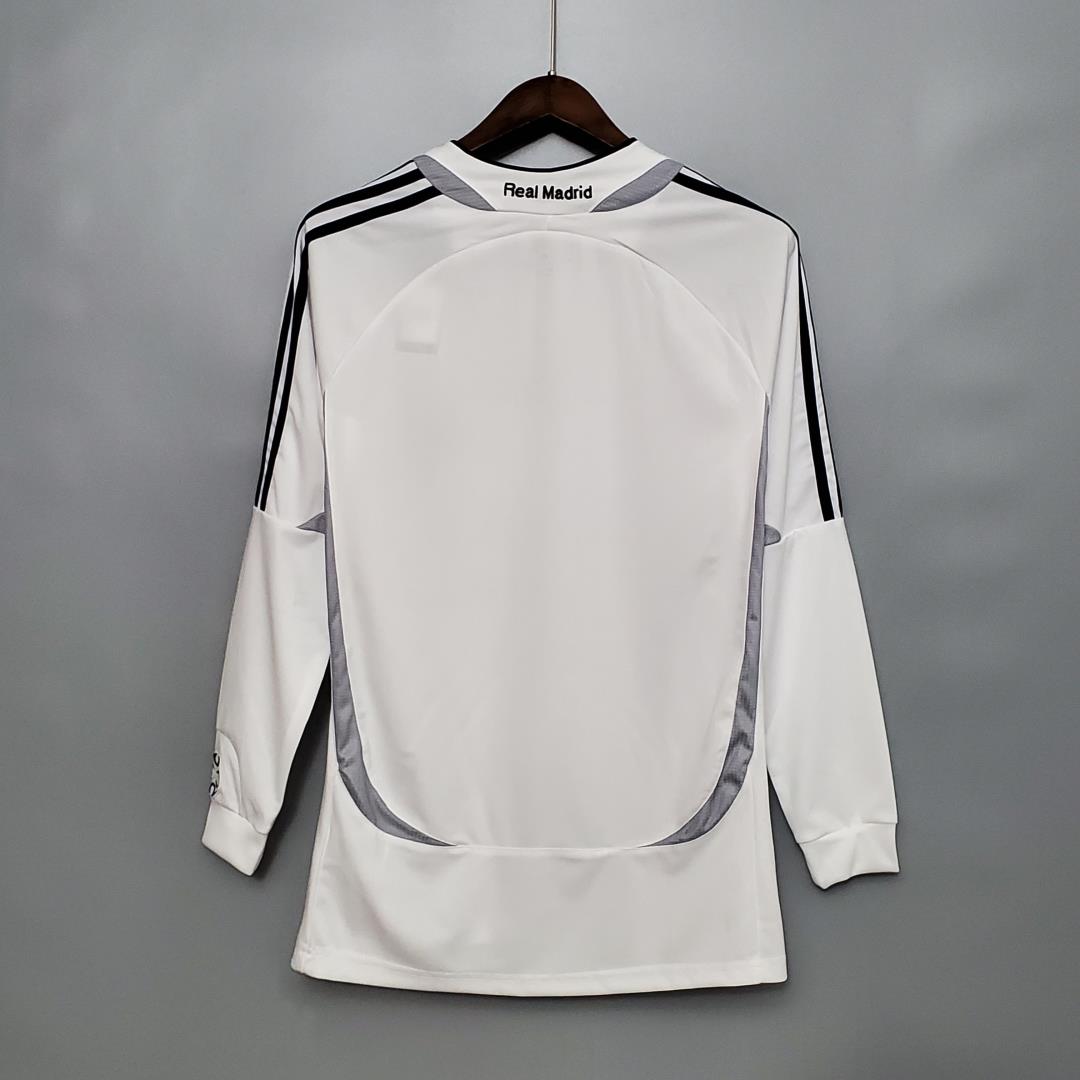 Retro Real Madrid 06-07 Home Long Sleeve Jersey-CKK-1