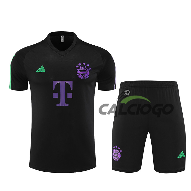 Kit Maglia Bayern Monaco Nero Jersey 2023-2024