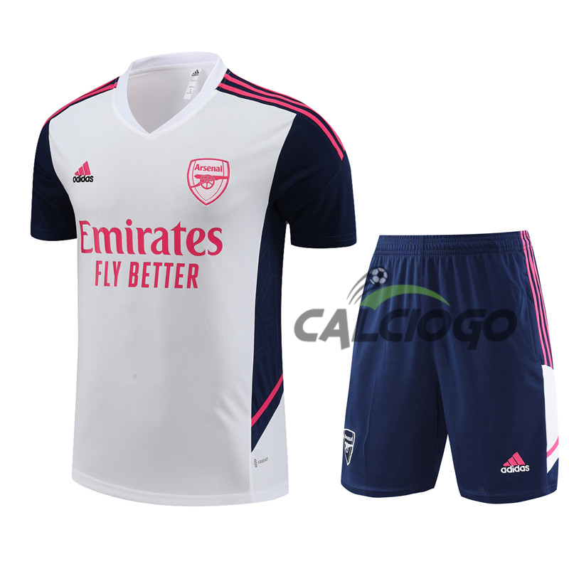 Kit Gara Arsenal Bianco Jersey 2022-2023