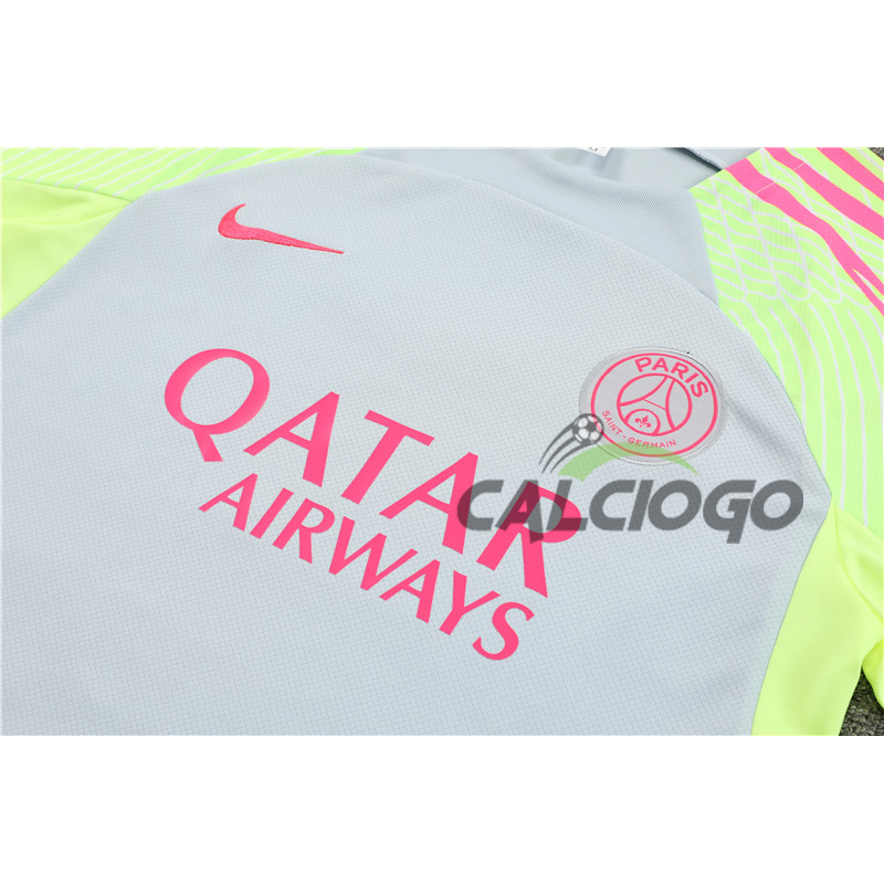Tuta Maillot Paris PSG Grigio Jersey 2023-2024