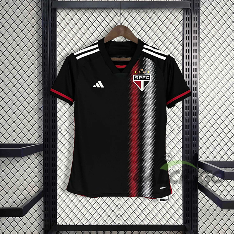 São Paulo FC Femmina Jersey Nero 2023-2024