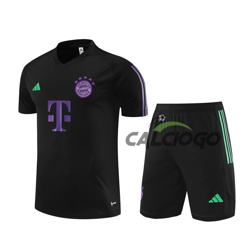 Kit Maglia Bayern Monaco Nero Jersey 2023-2024