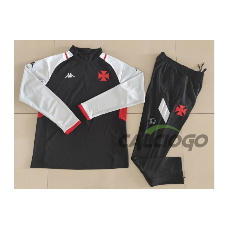 Tuta Vasco da Gama Felpa Zips Nero 2023-2024