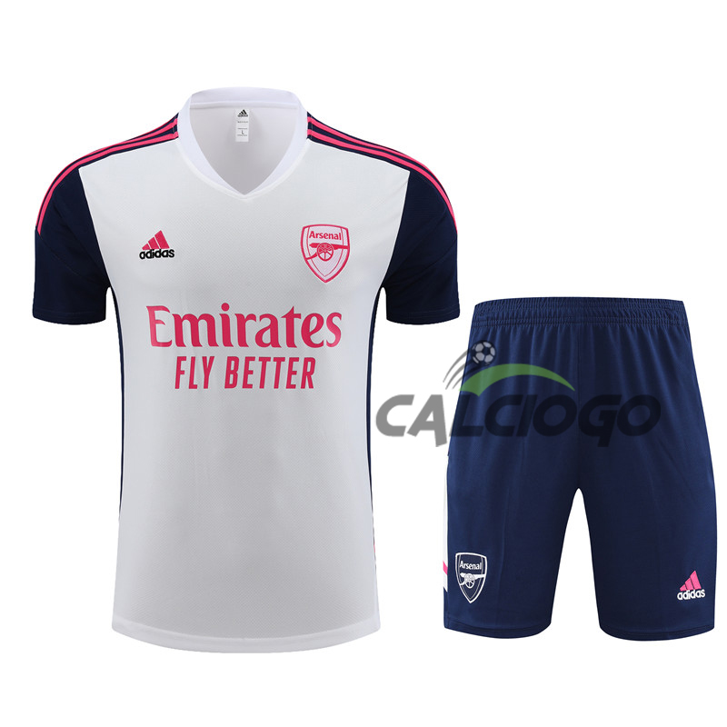 Kit Gara Arsenal Bianco Jersey 2022-2023