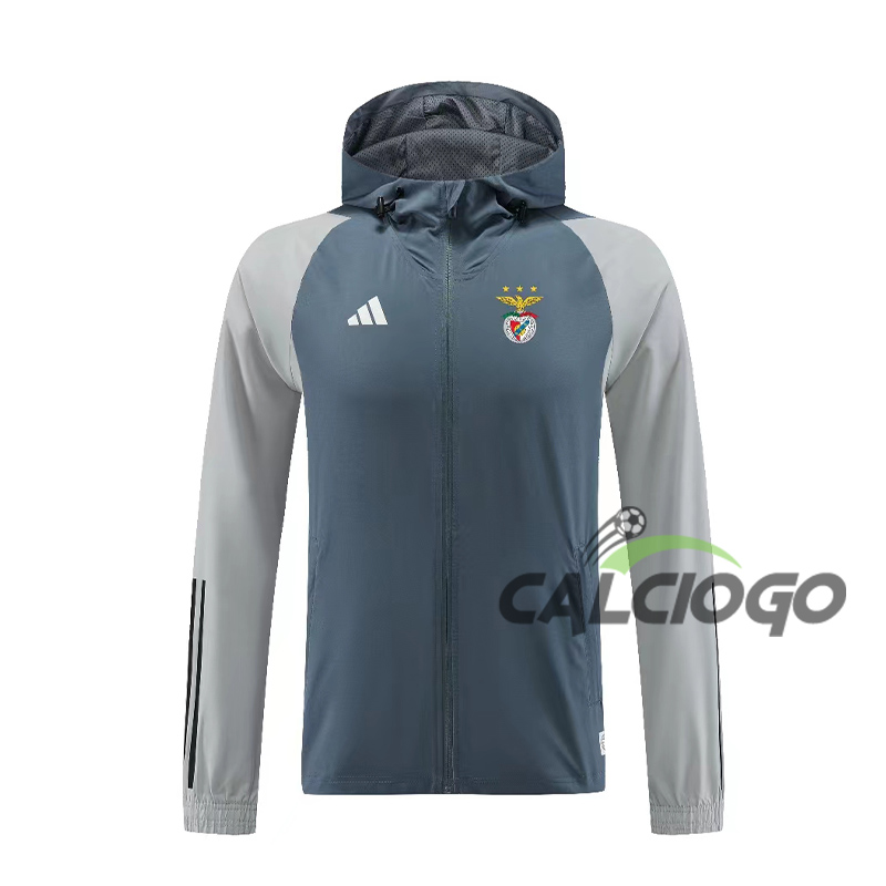 Giacca A Vento S.L Benfica Grigio 2023