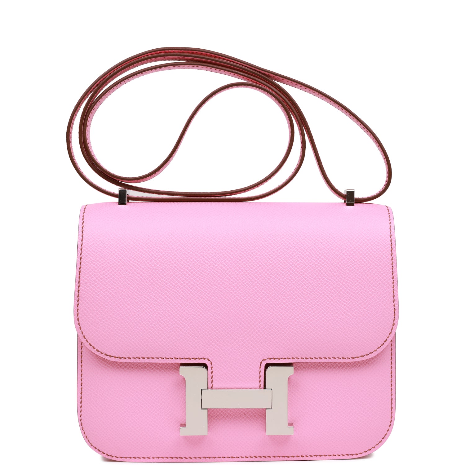 Hermès Constance 18 Bubblegum Epsom Palladium Hardware