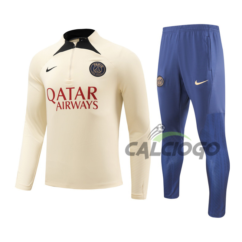 Tuta Paris PSG Felpa Zips Pantaloni 2023-2024