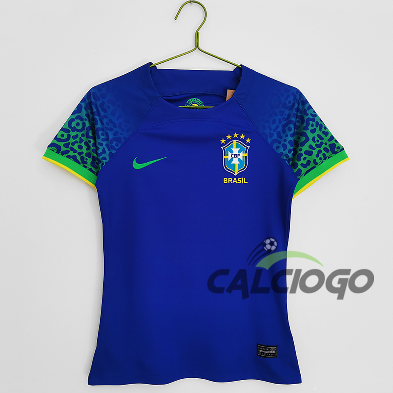 Brazil Femmina Jersey Away Blu 2022-2023