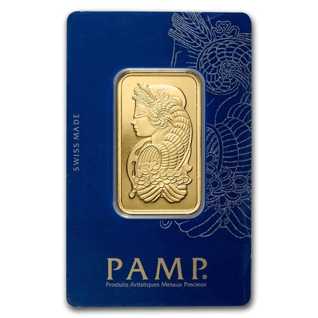 1 oz Gold Bar - PAMP Lady Fortuna VERISCAN™ (In Assay)