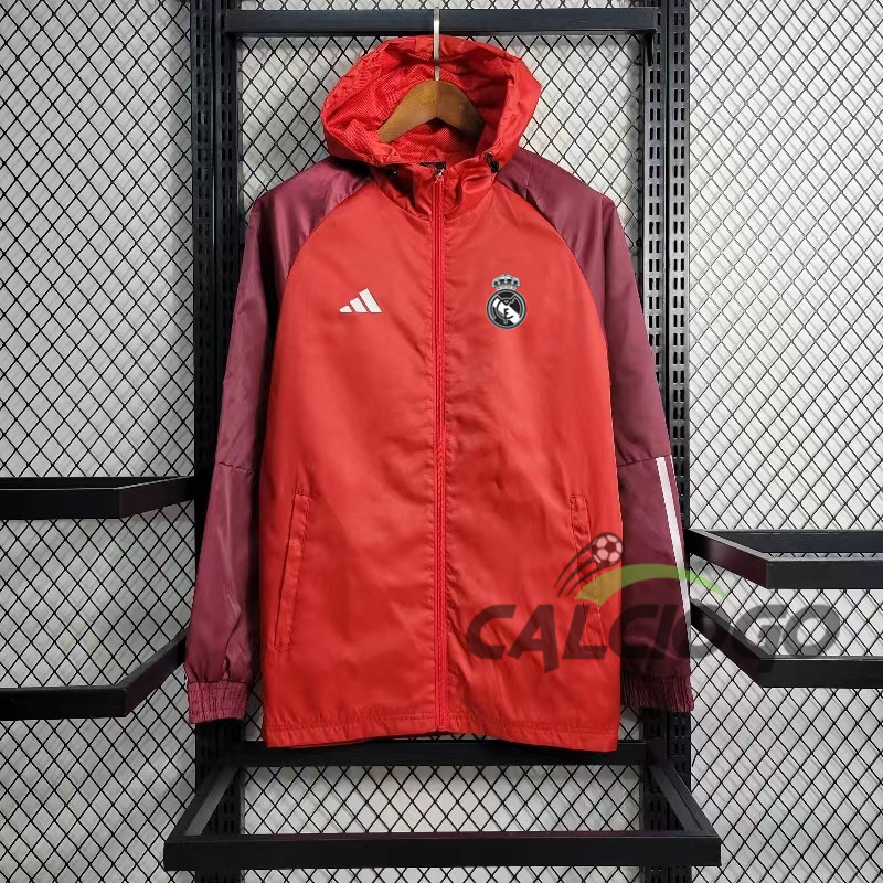 Giacca A Vento Real Madrid Rosso 2023