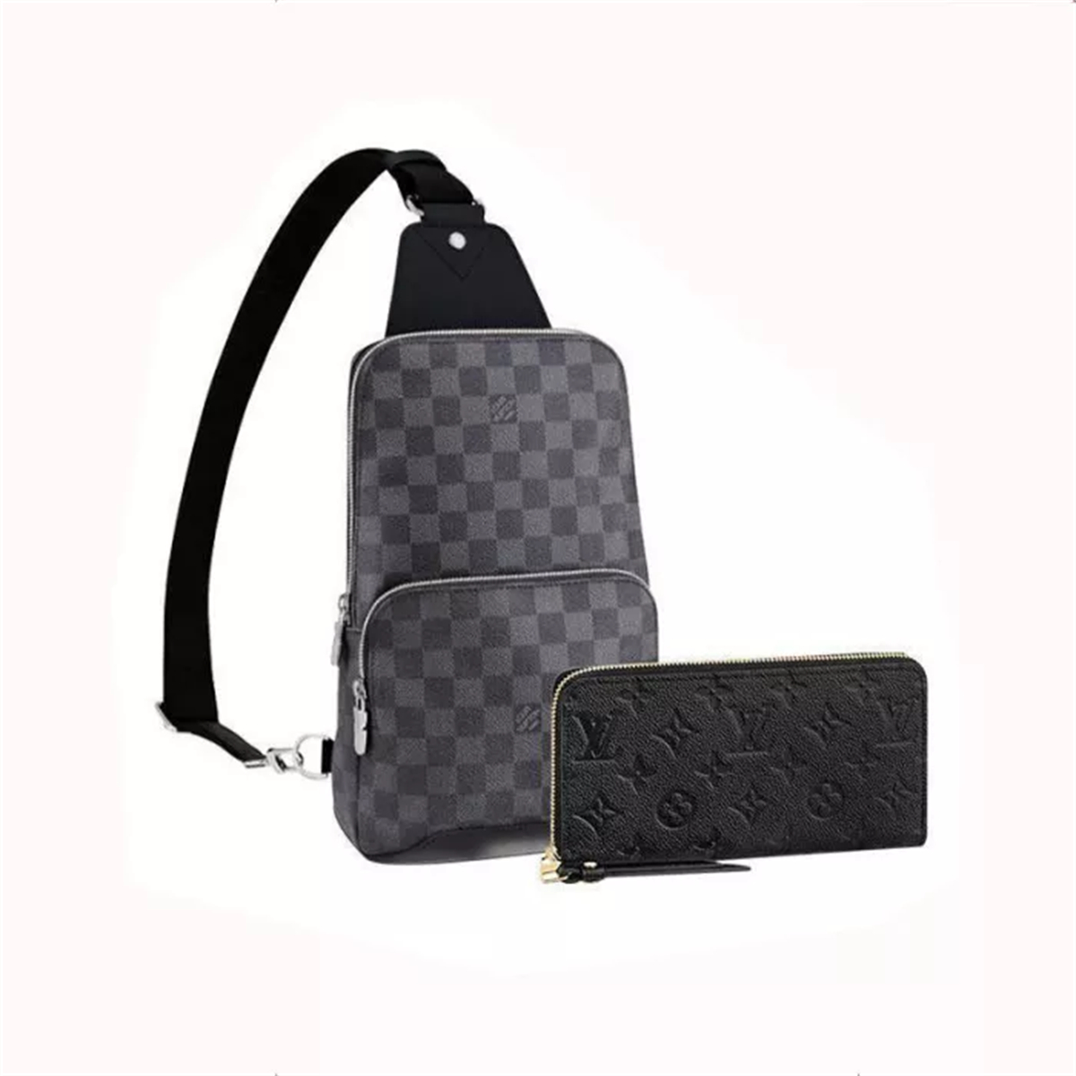 LOUIS VUITTON Avenue sling bag long wallet 2-piece set deals Ref:N41719+M61864