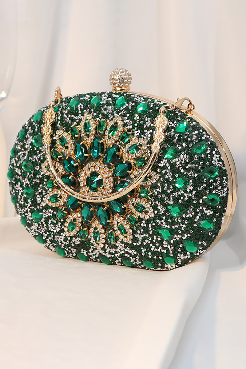 Rhinestone Sunflower Dinner Party Clutch Purses Bag