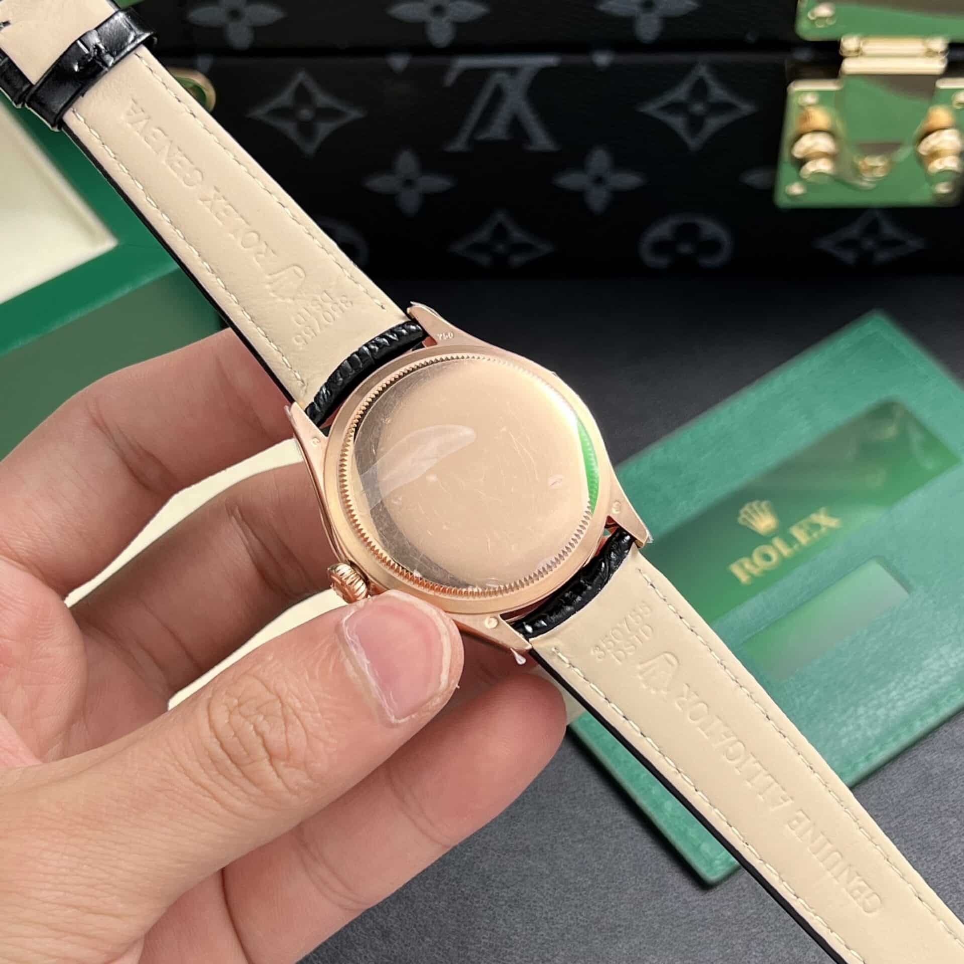 GYL Rolex Cellini Time 50505 Rose Gold Black Dial Best Replica 39mm-GYL-GaiYalun