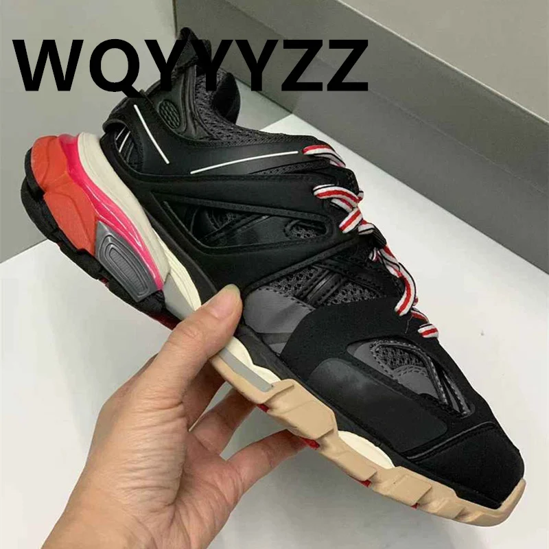 Designer Sneakers Lace Up Round Toe Fashion Women Shoes Unisex Couple Sport Shoes Size 35-45 Men Shoes Luxury Brand Mules 2023