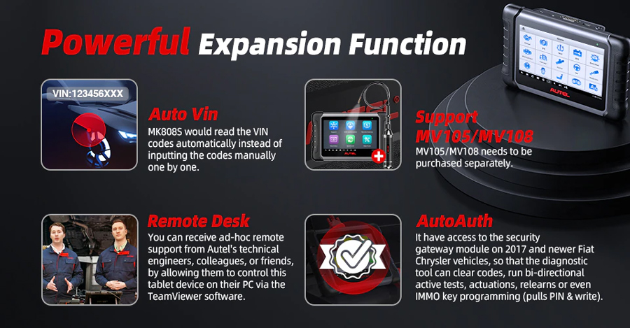 Autel MK808S New Features