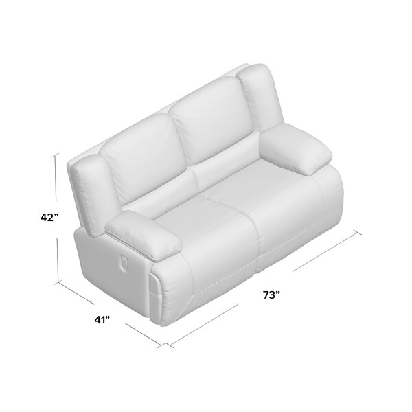 Shullsburg 73'' Pillow Top Arm Reclining Loveseat
