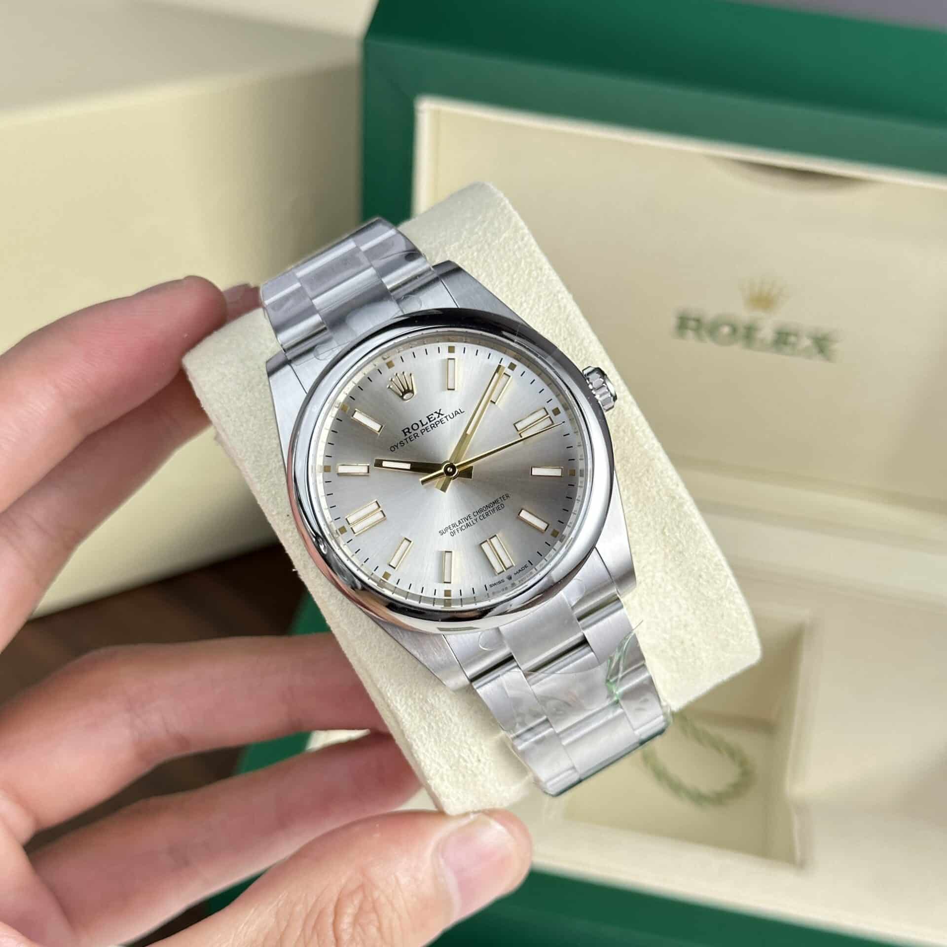 GYL Rolex Oyster Perpetual 41 124300-0001 Silver Dial Best Quality Replica Clean Factory-GYL-GaiYalun