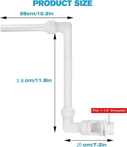 Commodity parameter Product name:Pool fountain stand Material：PVC wieght:460g(single tube)/570g(double tubes)