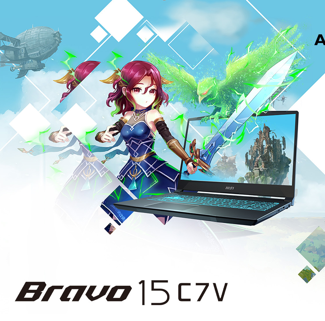 MSI Bravo 15 C7V Gaming Laptop