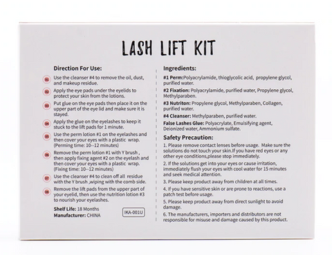 lash lift and tint kit