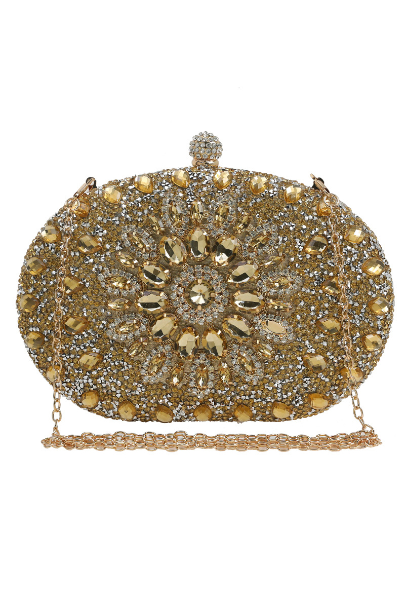Sunflower Rhinestone Dinner Party Clutch Purses Bag