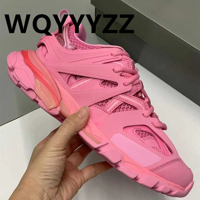 Designer Sneakers Lace Up Round Toe Fashion Women Shoes Unisex Couple Sport Shoes Size 35-45 Men Shoes Luxury Brand Mules 2023