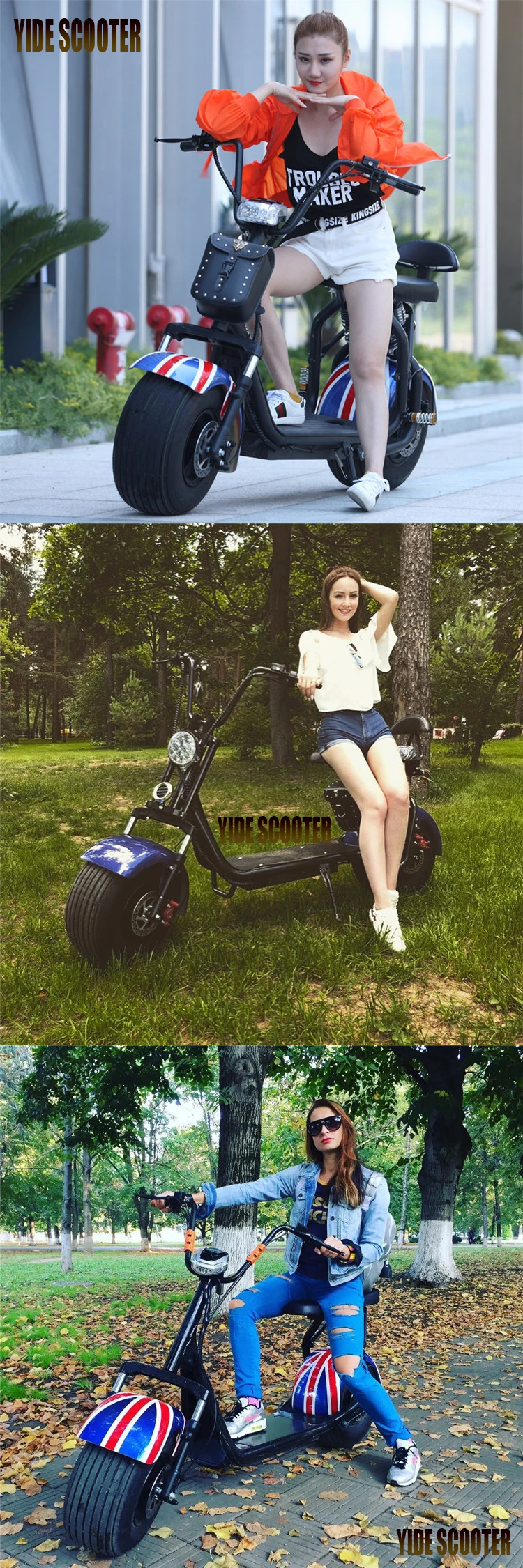 EEC COC Approved harleyment Style Super Power 200W 3000W Citycoco Electric Motorcycle Scooter For Sale