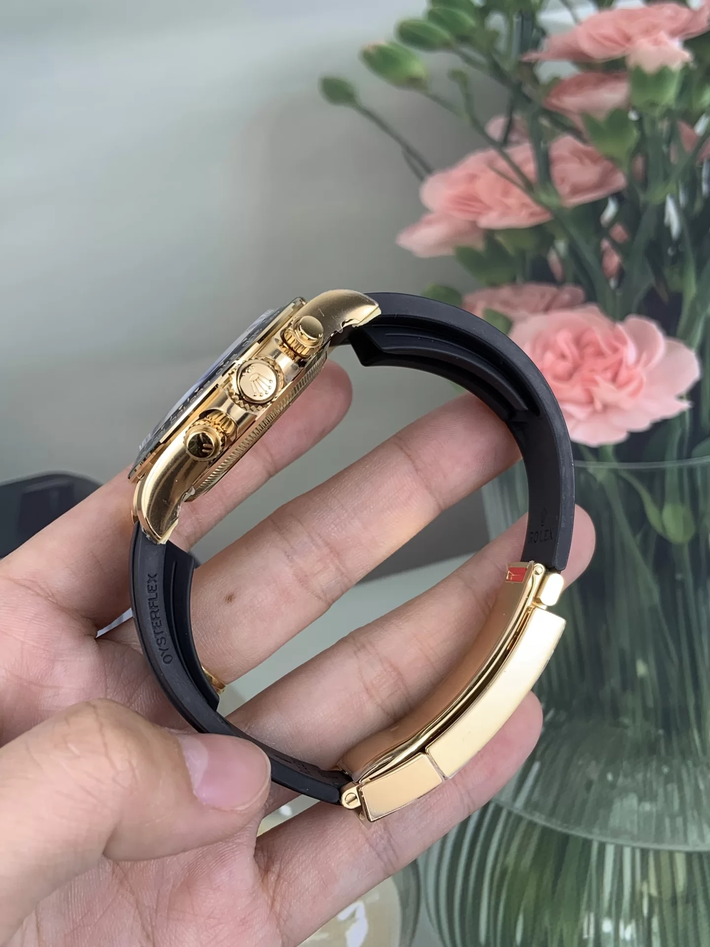 GYL Rolex Cosmograph Daytona Yellow Gold “Shawn Yue” Champagne Dial Rubber Strap (126518LN) 11 Super Clone – DD4131 Movement-GYL-GaiYalun