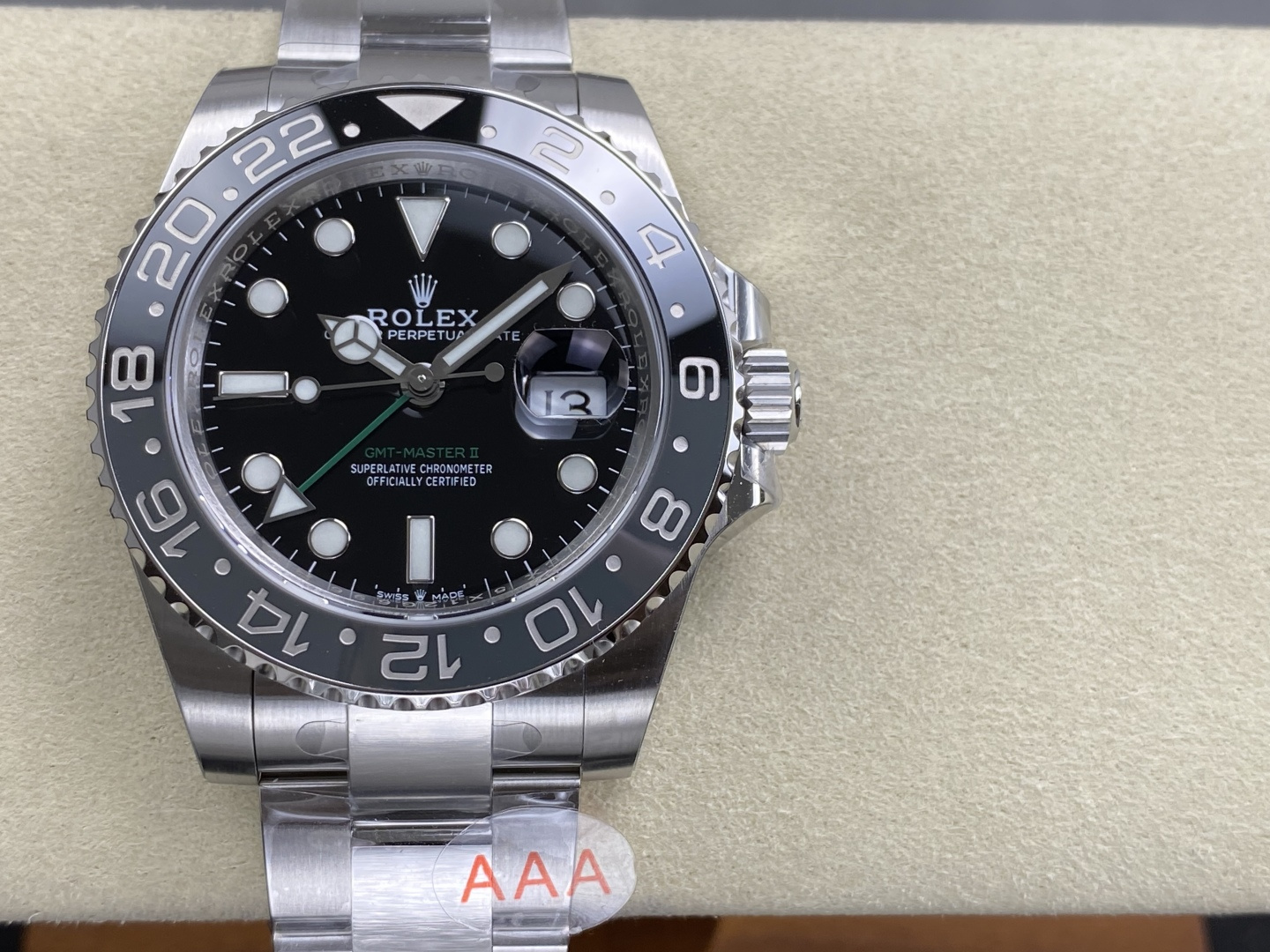 GYL Rolex GMT-Master II 126710GRNR Bruce Wayne Black & Grey Ceramic Bezel Oyster Bracelet Super Clone 40mm-GYL-GaiYalun