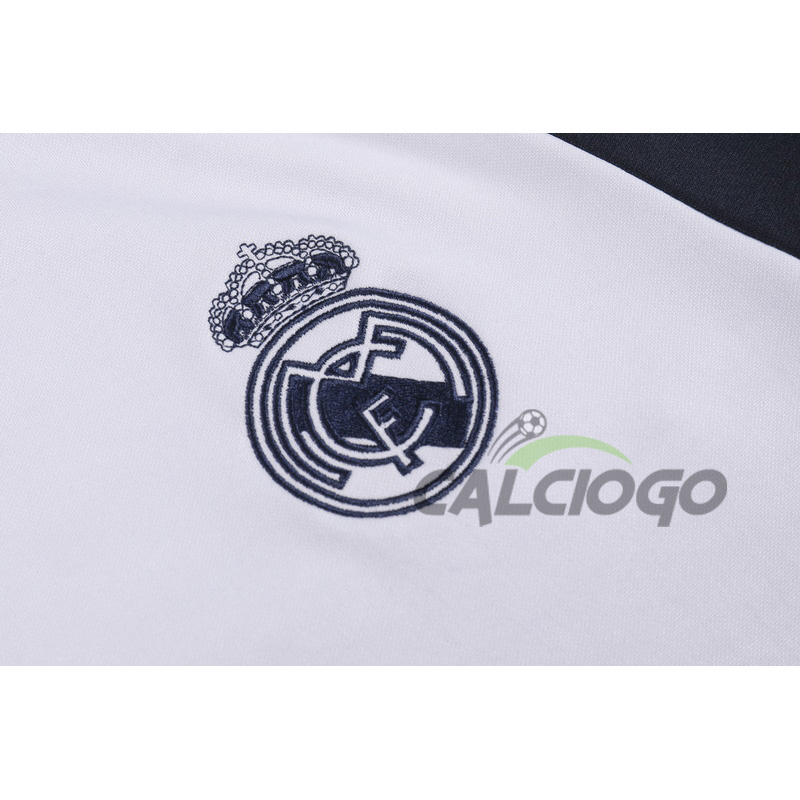 Tuta Real Madrid Felpa Zips Top Pantaloni 2023-2024