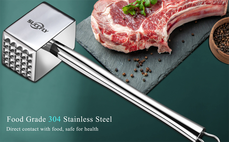 kitchen hammer for meat flattener stainless steel mallet for meat