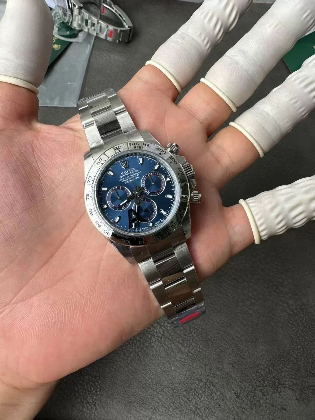 GYL Rolex Cosmograph Daytona White Gold Blue Dial (116509) 11 Super Clone – DD4130 Movement-GYL-GaiYalun