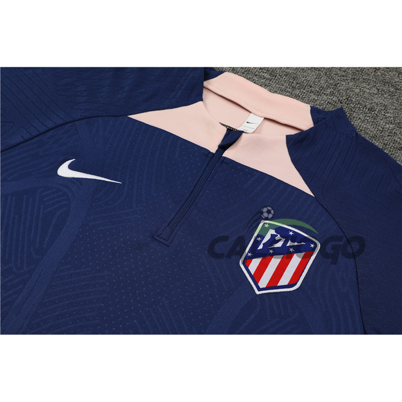 Tuta Calcio Atletico Madrid Felpa Blu 2023-2024
