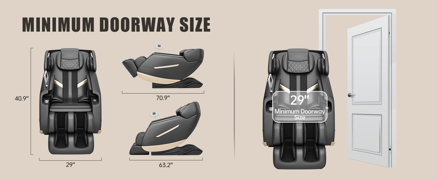 MINIMUM DOORWAY SIZE