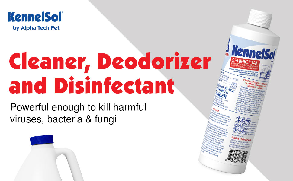 KennelSol, dog kennel cleaner and deodorizer kennel disinfectant