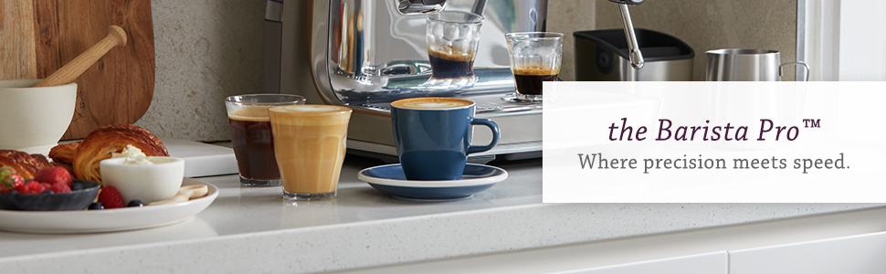 the barista pro by breville, espresso machine, where precision meets speed, coffee, espresso