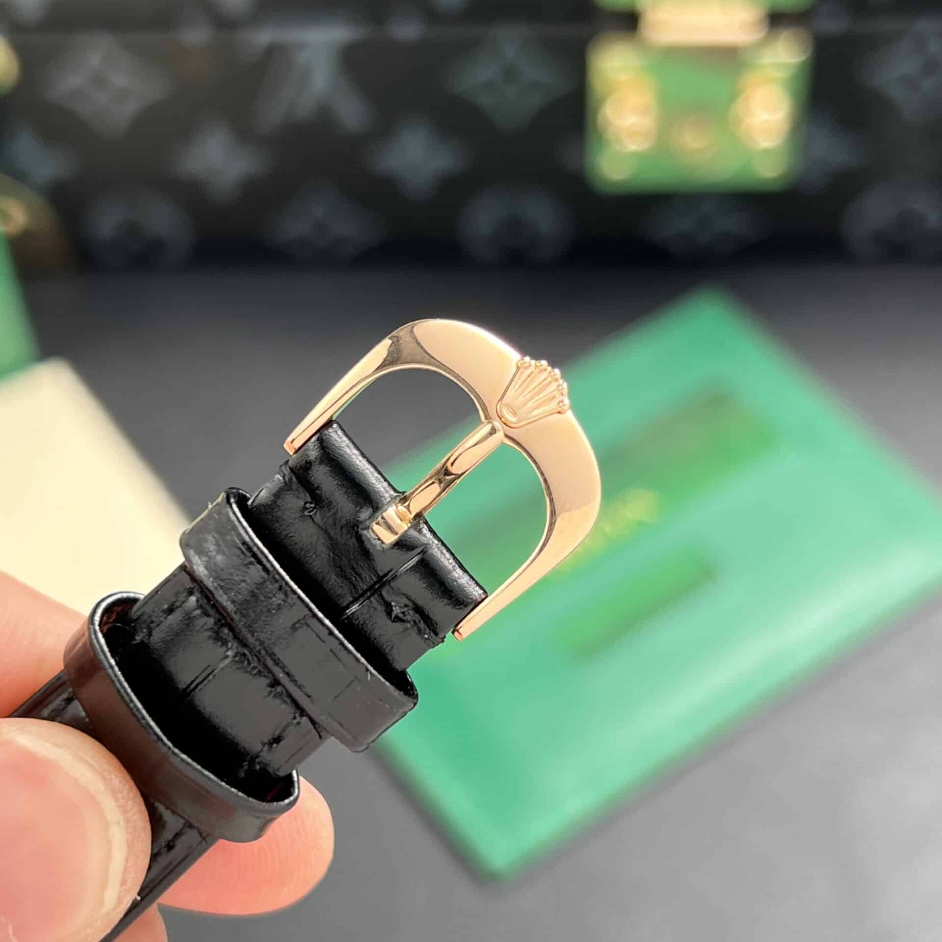 GYL Rolex Cellini Time 50505 Rose Gold Black Dial Best Replica 39mm-GYL-GaiYalun