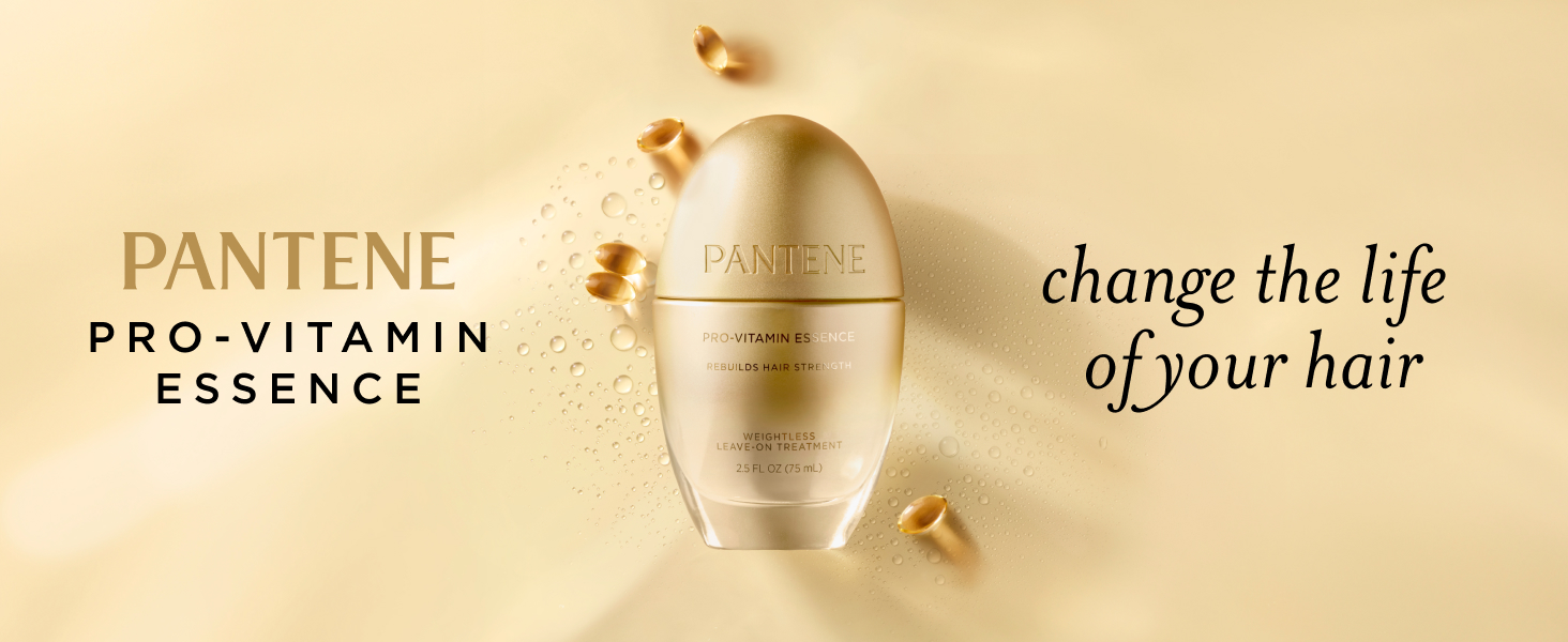 Pantene Pro-Vitamin Essence. Change the life of your hair.