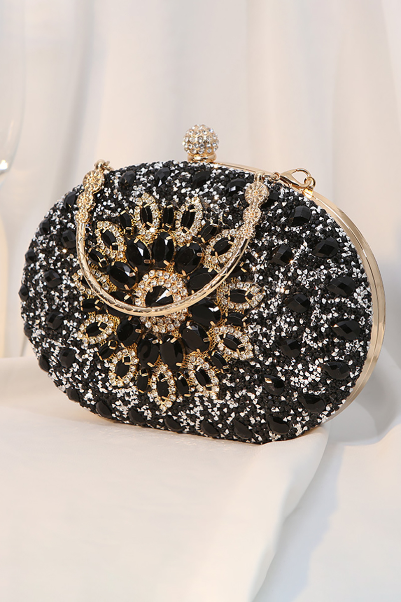 Rhinestone Sunflower Dinner Party Clutch Purses Bag