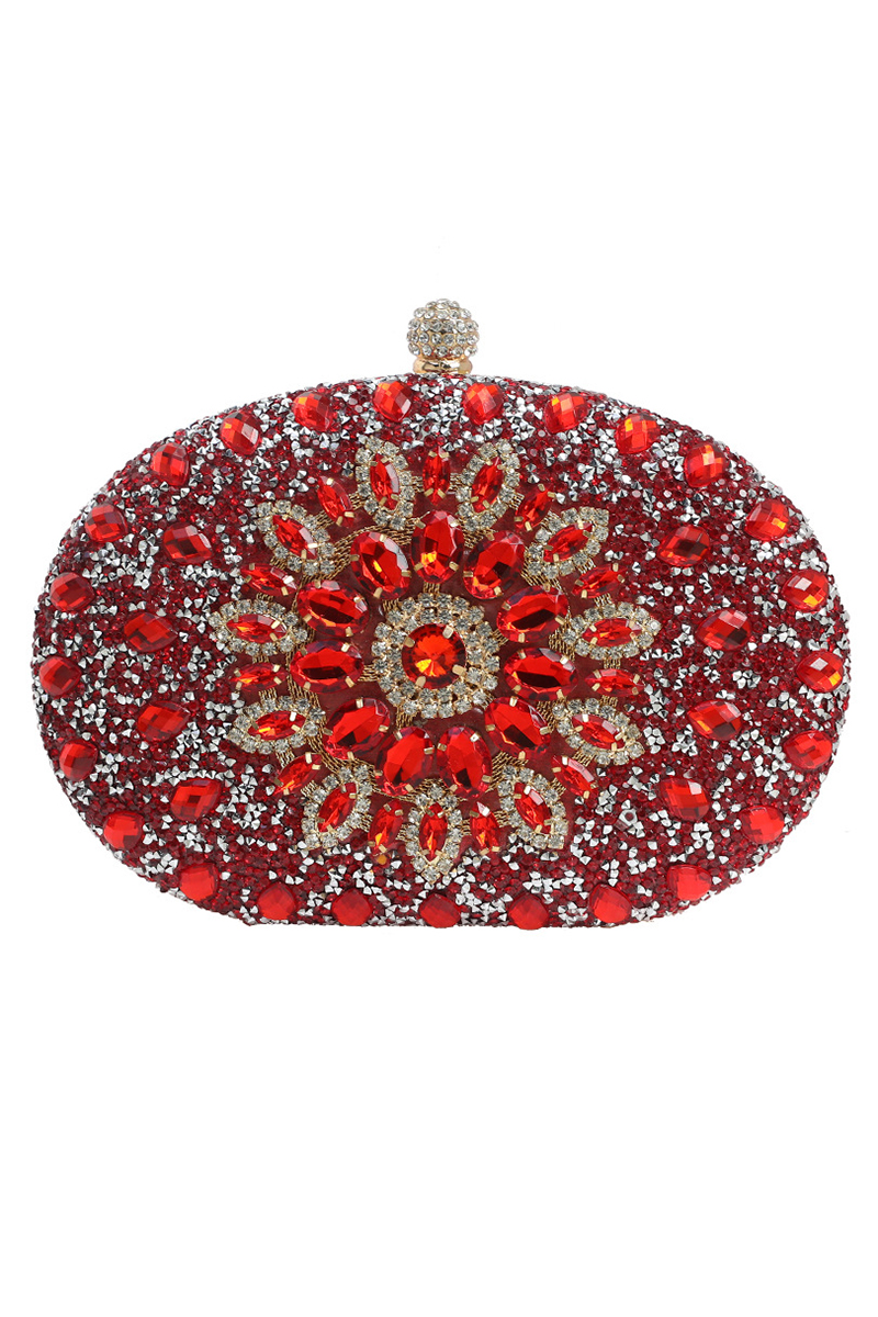 Sunflower Rhinestone Dinner Party Clutch Purses Bag