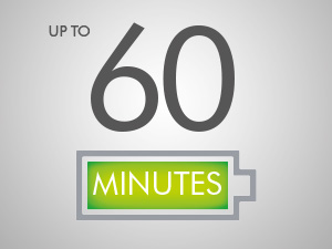 60 minutes of fade-free power