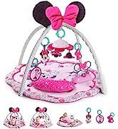 Bright Starts Disney Baby, Minnie Mouse Garden Fun play mat with play arch, music, removable toys...