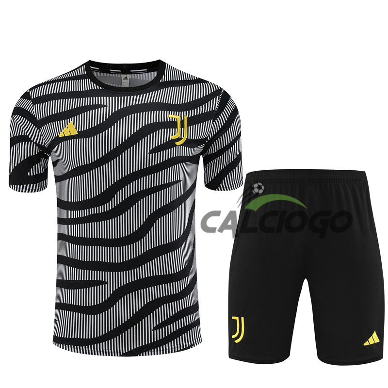 Kit Maglia Juventus Nero Camuffare 2023-2024